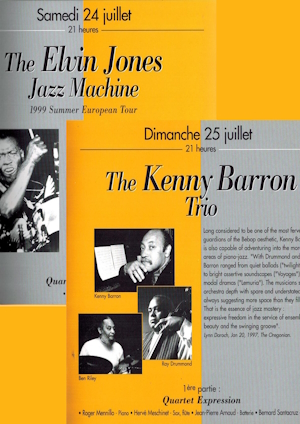 Affiche Jazz à Beaupré Festival Roger Mennillo 1999