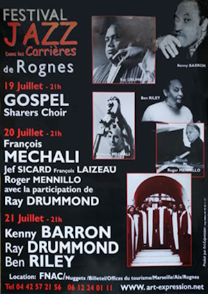 Affiche Jazz à Beaupré Festival Roger Mennillo 2000