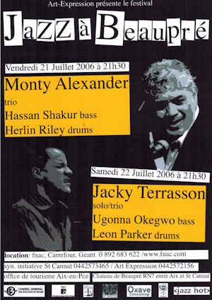 Affiche Jazz à Beaupré Festival Roger Mennillo 2006