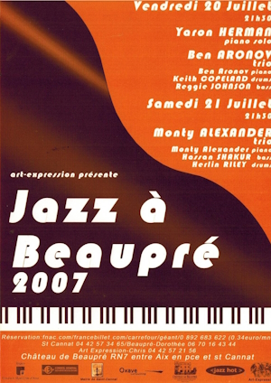 Affiche Jazz à Beaupré Festival Roger Mennillo 2007